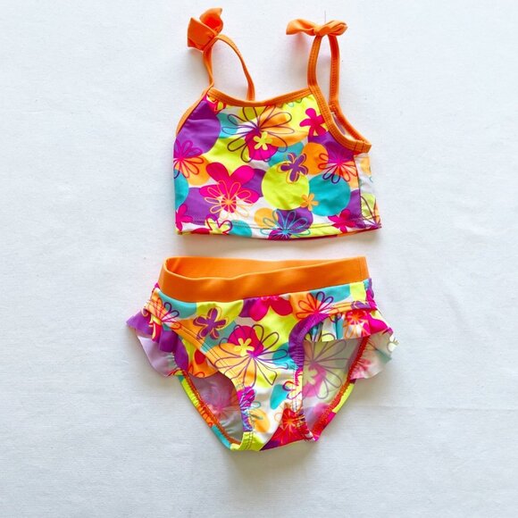 CT Kids Bright Floral Print Tankini size 12 Months - Picture 1 of 10